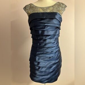 Women’s Cocktail Dress, Size XS/S, Navy Blue, Embellishments,